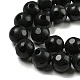 Brins de perles rondes en onyx noir naturel G-L271-02-10mm-3