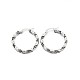 Ring 304 Stainless Steel Hoop Earrings EJEW-O024-05-1