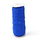 ゴールドとシルバーの輝きのある伸縮性のあるサイドナイロンリボン  ウェビング衣類縫製アクセサリー  ブルー  5/8インチ（15mm）  約50ヤード/ロール（45.72メートル/ロール） NWIR-O010-01C-2