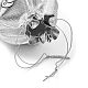 Прямоугольные сумки из полиэстера с нейлоновым шнуром ABAG-E008-01B-09-5