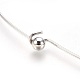 真鍮製ネックレス作り  硬いネックレス  サイズ：内径約127mm  厚さ1mm  ビーズ：直径約5mm。 J0Y29041-3