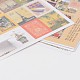 Forme de timbre étiquette de papier de bricolage image paster autocollants AJEW-L058-49-2