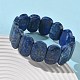 Натуральный лазурит бусины эластичные браслеты для женщин и мужчин BJEW-I323-02C-3