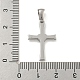 Подвески из нержавеющей стали 304 с кубическим цирконием STAS-C102-05P-3