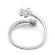 925 Sterling Silver Finger Ring Components STER-P041-96P-3