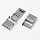 Rectangle 201 Stainless Steel Watch Band Clasps STAS-F067-15-3