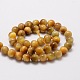 Natural Tiger Eye Round Beads Strands G-E329-6mm-40C-2