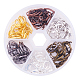 Hallazgos pendientes de palanca de latón de 15 mm para la fabricación de joyas 6 colores de suministros de pendientes KK-PH0015-03-1