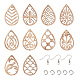 Craftdady DIY Wooden Dangle Earring Making Kits DIY-CD0001-29-1