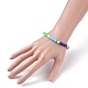 Handmade Polymer Clay Column Beads Stretch Bracelet BJEW-JB07264-3