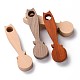 4 cuchara de madera sin terminar de colores DIY-E026-03-2