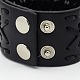 Personalized Wide Leather Bracelets BJEW-K053-27B-3