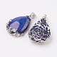 Idées cadeaux Saint Valentin pour les hommes pendentifs lapis lazuli naturel G-Q689-01-2