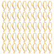 Dicosmétique 30 pièces fils d'oreille épais dorés hameçon boucle d'oreille crochet français boucle d'oreille crochet connecteur de fil d'oreille en laiton boucle d'oreille accessoires pour boucles d'oreilles pendantes fabrication de bijoux KK-DC0002-38-1
