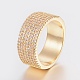 Brass Micro Pave Cubic Zirconia Finger Rings RJEW-H122-16G-18mm-2