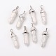 Pendentifs pointus synthétiques howlite G-F295-03C-3