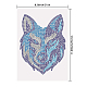SUPERDANT Wolf Rhinestones Transfer Iron On Rhinestone Transfer Wolf Applique Crystal Wild Wolf Heat Transfer Hot Fix Crystal Wolf Patch for T-Shirt Hat Jacket Bags Shoes Garments DIY-WH0303-226-2