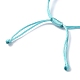 Pulseras colgantes de esmalte de aleación con forma de concha con perla de imitación de plástico abs BJEW-JB09882-02-4