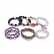 Natural & Synthetic Mixed Stone Beads Bracelets BJEW-MSMC002-30-1