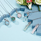 Sunnyclue Bausatz zum Selbermachen von Drachen mit Steinanhänger für Halsketten DIY-SC0019-92-5