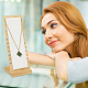 Бамбуковые стенды-органайзеры для ожерелья с наклонной спинкой NDIS-WH20007-01A-01-4
