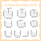 WADORN 40 Pieces Plastic Mesh Canvas Sheets for Embroidery DIY-WR0003-49-2