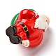 クリスマス樹脂サンタクロースの飾り  マイクロランドスケープデコレーション  レッド  25x27x38.5mm CRES-D007-01E-3