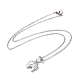 304 Stainless Steel Elephant Pendant Necklace for Women STAS-E154-22P-3