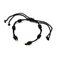 Fabrication de bracelet en cordon de nylon tressé réglable AJEW-JB00758-05-1