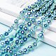 Chapelets de perles en verre de millefiori manuelles LK-R004-03D-5