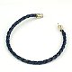 Braided PU Leather Cord Bracelet Making AJEW-JB00020-15-1