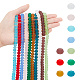 ARRICRAFT 10 Strands 10 Colors Frosted Transparent Glass Beads Strands FGLA-AR0001-02-1