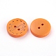 2-Agujero botones de madera X-BUTT-A028-32L-07-2