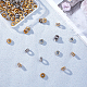 OLYCRAFT 100pcs 10mm Crystal Rhinestone Spacer Beads Silver & Gold Plated Alloy Rondelle Spacer Beads Round Loose Rhinestone Beads or Jewelry Making ALRI-OC0001-05-5