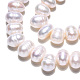 Brins de perles de culture d'eau douce naturelles PEAR-N013-05F-6