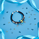 Unicraftale circa 90 pz barre rotonde in acciaio inossidabile con anello tubo interno da 4.5 mm barre ad anello cavo anello europeo gancio per bracciale collegamenti per la creazione di gioielli fai da te STAS-UN0042-92-2