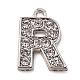 Lega lettera strass charms RB-A052-R01-3