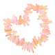 AHANDMAKER Natural Quartz Pearl Pink Electroplated Natural Quartz Crystal Beads Strands Dyed Nuggets Quartz Crystal Ornaments Energy Beads for Pendant Bracelet Quartz Crystal Decoration G-GA0001-23-1