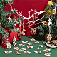 Nbeads 2 Sets 2 Stile Weihnachten Adventskalender Zahlen Holz Zahlen Anhänger Dekorationen AJEW-NB0005-40-4