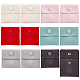 Nbeads 12 шт. 6 цвета квадратные бархатные сумки для ювелирных изделий TP-NB0001-25-1
