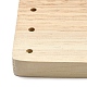 正方形の木製かぎ針編みブロックボード  編み機  クッション作りに  スカーフ  帽子  ヘッドバンド  ショール  バリーウッド  16x16x1.2cm  穴：4mm DIY-XCP0002-76-3