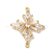 Подвески из латуни и прозрачного стекла со стразами KK-B079-14G