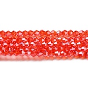 Прозрачные стеклянные бусины гальваническим пряди EGLA-A039-T3mm-A14