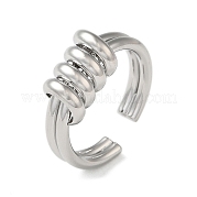 Brass Open Cuff Ring RJEW-C037-03P