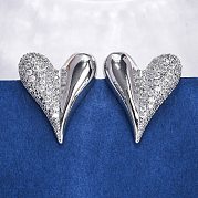 Серьги-гвоздики из циркония EJEW-Q014-37P