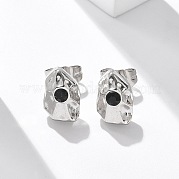 Серьги-гвоздики из нержавеющей стали 304 EJEW-F361-08P