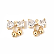 Латунные микро проложить кубического циркония подвески KK-C155-07G