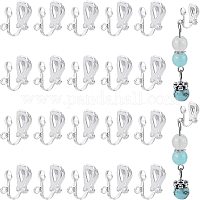 Латунные серьги с клипсами&nbsp;KK-PH0026-19S