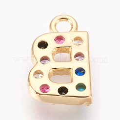 Латунные микро проложить кубического циркония подвески&nbsp;LS-ZIRC-F089-01G-B