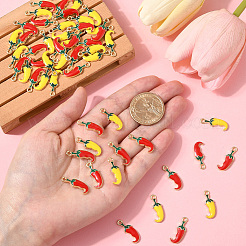 80шт 2 цвета сплава эмалевые подвески&nbsp;FIND-SC0016-98